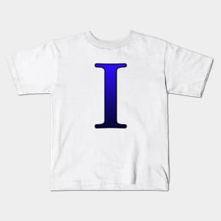 Blue Roman Numeral 1 I Kids T-Shirt